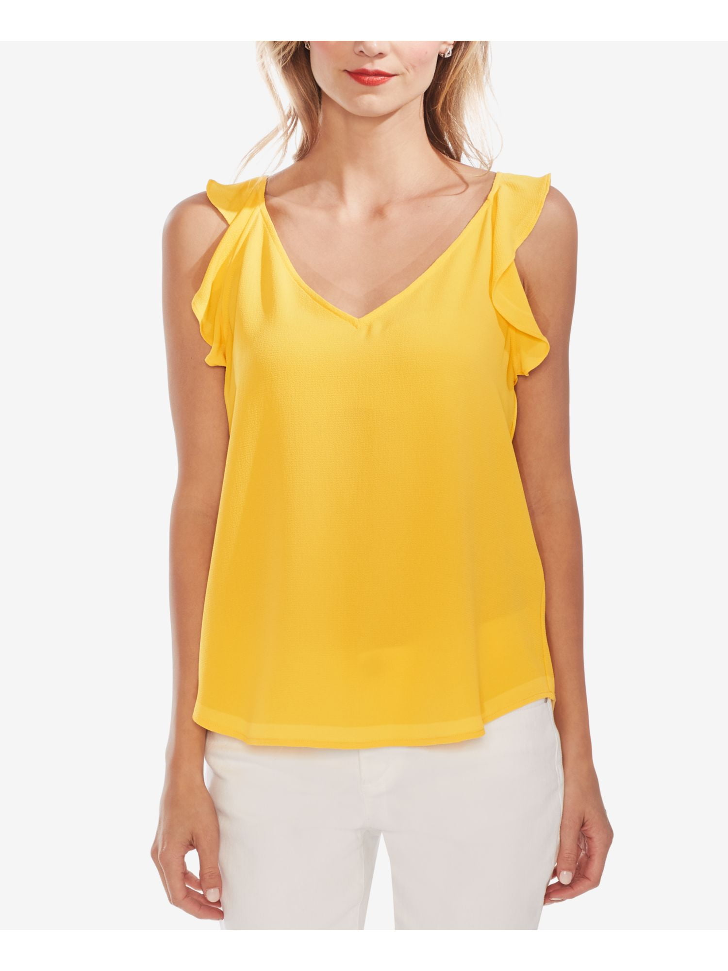 vince camuto yellow top