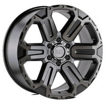 Black Rhino Aluminum Rim WANAKA 18X9in Matte Gunmetal with Brushed Face and Gunmetal Tint Finish, 1890WKA126140G12