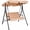 Brown, variant on Biotree Loveseat Cushioned Patio Steel Frame Swing Glider -Beige Outdoor Garden Relaxation Deck Porch
