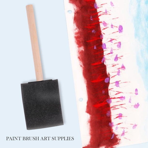 Disposable Poly Foam Paint Brushes For Crafts And Staining Pro Grade 2