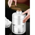 thumbnail image 1 of Small Manual Ice Crusher Machine Portable Ice Shaver and Snow Cone Machine with 2 Ice Cube Trays  Ice Crusher and Shaved Ice Machines Manual Rotary Ice Crusher-Brown, 1 of 8