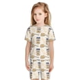 thumbnail image 4 of Balery Peanuts Conjunto de Pijama Infantil de Manga Corta con Estampado – Ropa de Dormir de Algodón Suave-Medium, 4 of 4