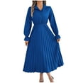 thumbnail image 2 of UPPADA Womens Fall Wedding Guest Dress Solid Long Sleeves Maxi Dress Elegant Evening Party Special Dresses Semi Formal Dresses for Women Plus Size, 2 of 5
