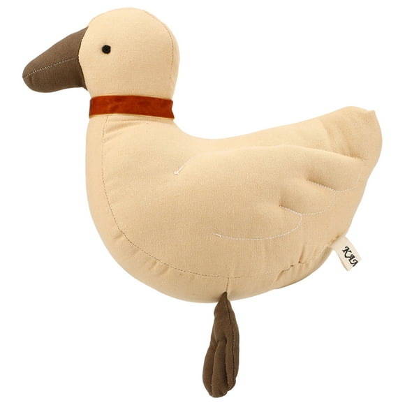 Cotton Duck, Room Decorated Soft Cute Animal Duck Pillow Toy  For Bedroom Brown