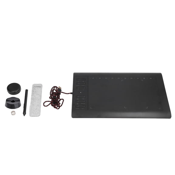 Suodoka G10 Graphics Drawing Tablet with 8192 Level Pressure Sensitivity and 12 Hot Keys, Professional Digital Art Animation Tablet for Laptop PC Mac Android, 14.2 x 9.4 in / 36 x 24 cm Black