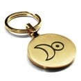 thumbnail image 1 of Stainless Steel Platinum Alchemy Symbol Round Medallion Keychain Circle Ring, 1 of 2