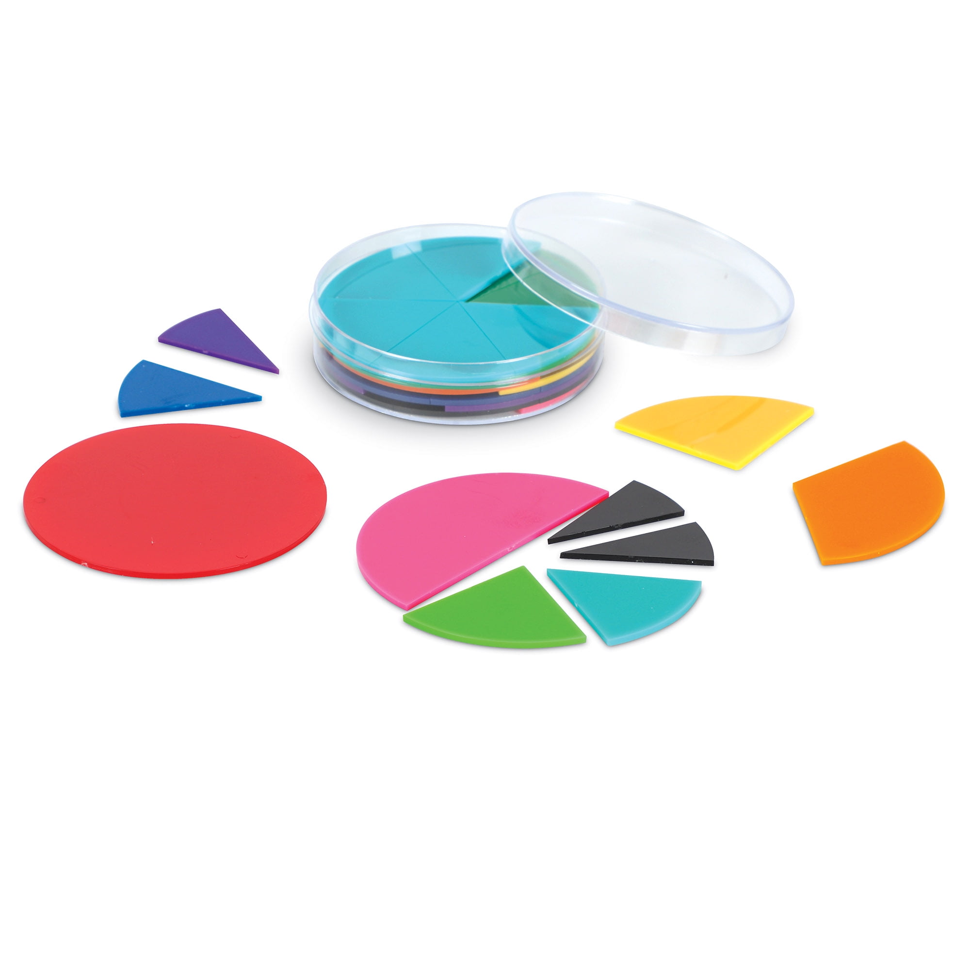 Learning Resources Rainbow Fraction Deluxe Circles Set, Math