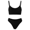 thumbnail image 4 of Spencer Women Sexy Lingerie Set 2 Piece Female Push Up Bra and Panty Set Strappy Bralette Underwear Sleepwear Nightwear "2XL,Black", 4 of 10