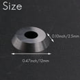 thumbnail image 5 of 10Pcs Diameter 12mm Round Carbide Cutter Insert Fits for Ci3 Wood Turning, 5 of 5