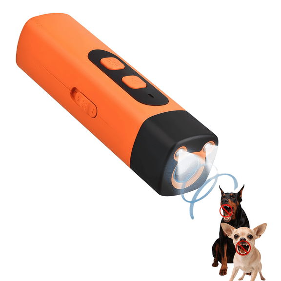 2026 New Professional Sonic Emitters Dog Training Tool Dog Bark Deterrent Device with LED Flashlight, 30ft Range Anti Bark Barking Dog Silencer,Rechargeable Portable Dog Barking Stopper