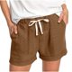 thumbnail image 2 of mfyjkho Pantalones Cortos Para Mujer, Pantalones Cortos Holgados Con Bolsillo Y Cintura Elástica, Cómodos Y Casuales, De Talla Grande Para Mujer Pantalones Cortos Deportivos Para Mujer Xl, 2 of 6