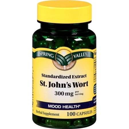 Spring Valley St. John's Wort Herbal Supplement Capsules 300 mg, 100 Count