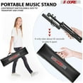 thumbnail image 6 of 5Core Music Stand For Sheet Music Portable Tripod Adjustable Folding With Lights Note Holder BLACK, 6 of 7
