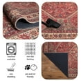 thumbnail image 3 of Keen Home Design Machine Washable Area Rugs with Non-slip Backing, Ideal for Hallway, Living Room, Bedroom, Kitchen and Laundry Room, Vintage Moroccan and Low Pile Rug - ( 2'6'' x 12' ), 3 of 9