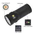 thumbnail image 4 of Herwey Brightest Flashlight LED 8 Modes Type C 9000mAh Waterproof Multifunctional Outdoor Light for Camping,Brightest Flashlight,Emergency Lighting Working Lamp, 4 of 6
