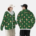 thumbnail image 4 of Fotbe green Christmas Element Chaqueta con Protección Solar UPF 50+ para Hombre y Mujer, Camisa con Capucha y Bolsillos-X-Large, 4 of 7