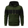 thumbnail image 4 of Timoontee Mens Hoodies Fall Warm Sweatshirts Long Sleeve Pullover Tops Spring Tops Casual Athletic Sweatshirts for Hiking Jogging Army Green L, 4 of 5