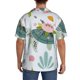 thumbnail image 3 of Fotbe Sea Animal Camisa Estampada de Manga Corta para Hombre, Casual de Verano, Estilo Playero, Sin Arrugas-Large, 3 of 5