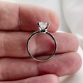 thumbnail image 2 of 14k Gold Princess Certified 1Ct IGI Lab Grown Diamond Solitaire Solid Women Ring, 2 of 3