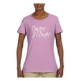 thumbnail image 2 of Slayer Awareness Womens Graphic T-Shirt, Light Pink, Small, 2 of 3