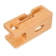 thumbnail image 1 of GOOHOCHY Estación de carga de madera de bambú, soporte para teléfono celular, organizador de escritorio para electrónica de oficina, soporte para teléfono móvil compatible con iPhone y reloj, 1 of 8
