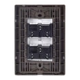 thumbnail image 3 of Placa Armada Inoxidable Con 2 Apagadores Escalera De 1.5 Modulos Igoto gris oscuro Igoto INOX, 3 of 3