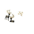 thumbnail image 5 of 7 Pieces Deer Sculpture Statue Wooden Bird Wall Art Resin Material for Living Room Bedroom Office Decor, 5 of 8