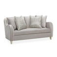 thumbnail image 4 of Michael Amini Roxbury Park 69"W Velvet Loveseat in Steel Gray/Slate, 4 of 14