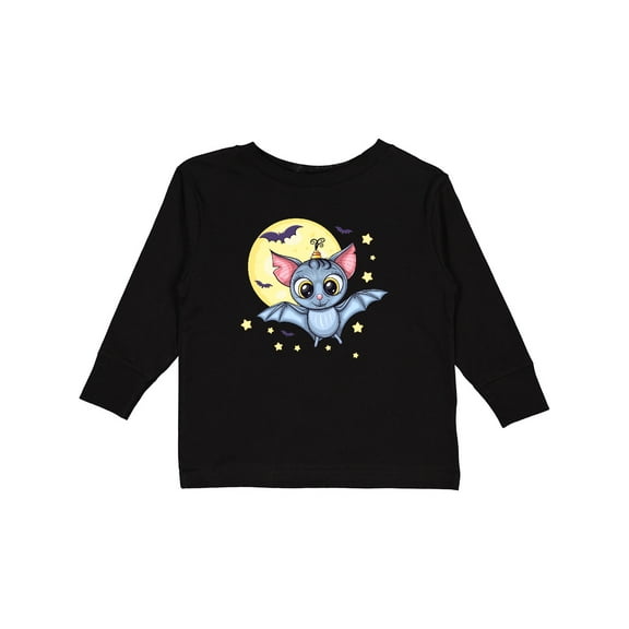Inktastic Halloween Bat Boys or Girls Long Sleeve Toddler T-Shirt