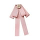 thumbnail image 3 of Decoración de broche de arco de cinta de cinta collar de cuello de collar broche de moda para mujeres corbata para el cuello para la camisa traje de rosa, 3 of 8