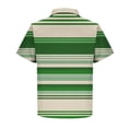 thumbnail image 4 of FAWUUDO Shirts for Men Short Sleeve Button Down Collar Gradient Shirts Moisture-Wicking Sports Men's Lapel Shirt G-Green, 4 of 5
