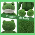 thumbnail image 4 of Peluche de rana de patas largas, ideal como cojín decorativo para niñas (verde, 40 cm), 4 of 5