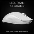 thumbnail image 2 of Logitech G PRO X SUPERLIGHT Wireless Gaming Mouse, Ultra-Lightweight, HERO 25K Sensor, 25,600 DPI, 2 of 4