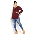 thumbnail image 5 of City Chic Women's Plus Size Longline Cross Sweater, 5 of 6