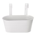 thumbnail image 3 of Hooks Oval Tin Flower Pot Balcony Iron Sheet Garden Tools Detachable Home Decoration, 3 of 6