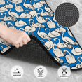 thumbnail image 3 of Pofeuu Swan Birds Print Car Foot Mat Set of 4 Pieces - All-Weather Full Set Floor Mats for Cars Trucks SUVs, 3 of 7