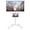 White, variant on BONTEC Mobile TV Stand with Tilt, Rolling TV Stand Wheels for 23–65 Inch LED LCD TVs, Portable TV Cart with Adjustable Shelf for Living Room, Bedroom, Outdoor TV Stand Holds 88 lbs, Max VESA 400x400m