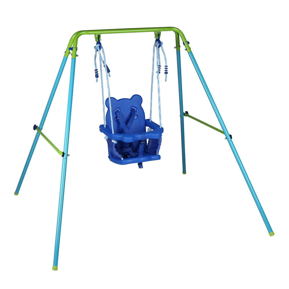 folding toddler swing set