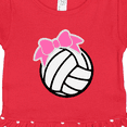 thumbnail image 3 of Inktastic Volleyball with Pink Bow Girls Toddler Dress, 3 of 4