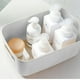 thumbnail image 4 of Apuakthei Cesta de almacenamiento de escritorio PP Caja de almacenamiento de cosméticos Organizador de artículos diversos de escritorio con asa para el hogar grande gris, 4 of 7