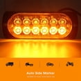 thumbnail image 4 of 12V 4LED Strobe Light Yellow White Warning Signal Lamp IPX-4 Waterproof for Car Motorcycle Truck, 4 of 4