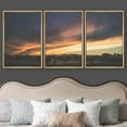 thumbnail image 3 of wall26 - 3 Piece Framed Canvas Wall Art - Landscape with Trees at Dusk - Modern Home Art Stretched and Framed Canvas Ready to Hang - 24"x36"x3 Natural, 3 of 5