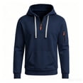 thumbnail image 4 of SRZYMJ Mens Hooded Sweatshirt Casual Long Sleeve Drawstring, 4 of 4