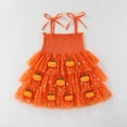 thumbnail image 3 of WOYY Toddler Girls Halloween Party Dress Spaghetti Strap Mesh Tulle Princess Dresses, Red, 3 of 8