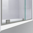 thumbnail image 5 of DreamLine Mirage-Z 56-60 in. W x 72 in. H Frameless Sliding Shower Door in Brushed Nickel, 5 of 6