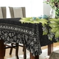 thumbnail image 5 of Yayeee Tablecloths 54" x 72" Rectangle Wrinkle Resistant Party Table Cover, Green Flowers, 5 of 8