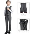 thumbnail image 4 of Lycody Boy's Formal Suit Set 6 piece Slim Fit Kids Tuxedo Suits for Wedding Teen Toddler Boy Dress Suit Outfit, 4 of 7