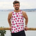 thumbnail image 5 of Rocae Hand Drawn Strawberry for Men's Workout Tank Top Men's Running Tank Top Dry Fit Athletic Workout Tank TopsXX-Large, 5 of 9