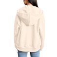thumbnail image 3 of Stralyhd Women's Lightweight Hoodies Full Zip Up Adjustable Drawcord Oversized Sweatshirts with Pockets Long Sleeve Thin Casual Hooded Jackets Beige XL, 3 of 5