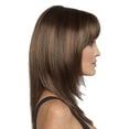 thumbnail image 4 of Xihbxyly Peluca Marrón Degradado, Cabello Sintético de Alta Calidad, Textura Natural y Lisa, Postizo de Fiesta, Diseño Elegante, Ganchos Ajustables, Uso Diario o de Fiesta, 45 Cm de Largo, Ligera, Fá, 4 of 7